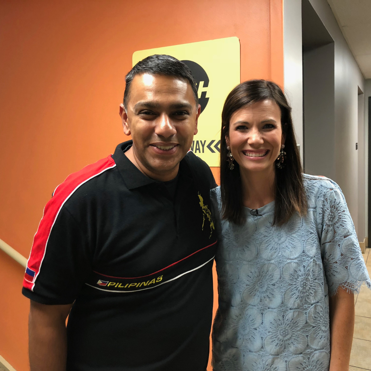 Vinay with Rachel Cruze